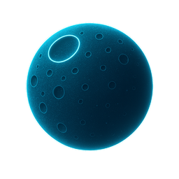 Neon moon illustration